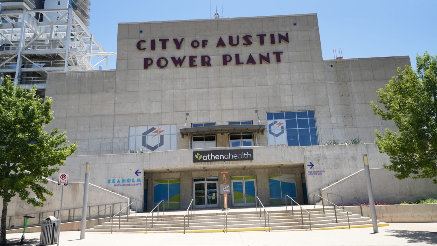 Seaholm power plant and the Seaholm district in Austin